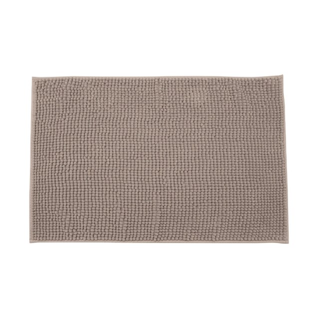 Estia Ταπέτο Μπάνιου Beads 80X50Cm Πολυεστέρα Καφέ