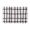 Estia Ταπέτο Μπάνιου Cage 40X60Cm 100% Μικροΐνες Γκρι-Μαύρο