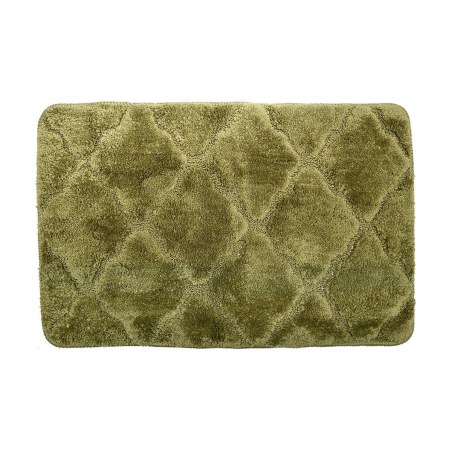 Estia Ταπέτο Μπάνιου Microfiber Olive Series 70X45Cm Αντιολισθητικό Λαδι