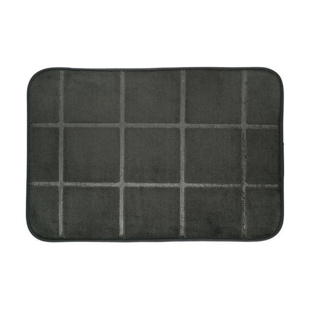 Estia Ταπέτο Μπάνιου Tiles 40X60Cm Μαύρο