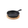 Estia Τηγάνι Σερβιρίσματος Iron Mantemenio 10Cm Με Βάση Bamboo