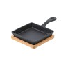 Estia Τηγάνι Σερβιρίσματος Iron Mantemenio 14Cm Με Βάση Bamboo