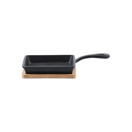 Estia Τηγάνι Σερβιρίσματος Iron Mantemenio 14Cm Με Βάση Bamboo