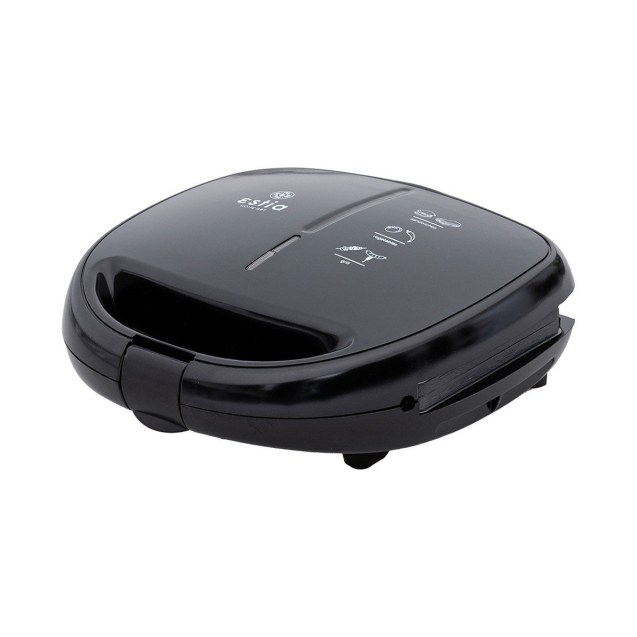 Estia Τοστιέρα Black & Inox 2 Θέσεων 850W Με...