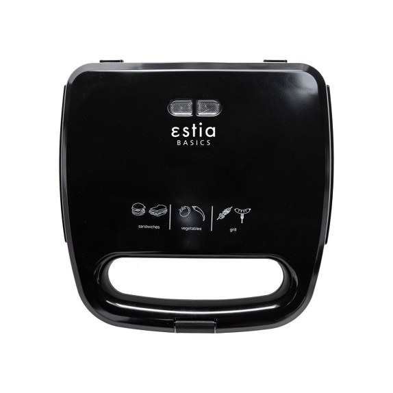 Estia Τοστιέρα Black Plus 2 Θέσεων 750W Μαύρη