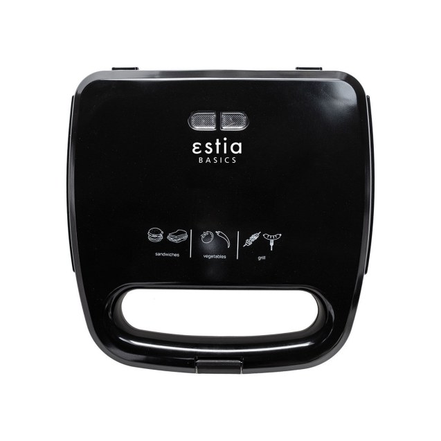 Estia Τοστιέρα Black Plus 2 Θέσεων 750W Μαύρη