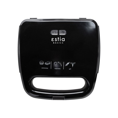 Estia Τοστιέρα Black Plus 2 Θέσεων 750W Μαύρη