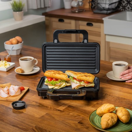 Estia Τοστιέρα King Toast 2 Θέσεων 900W Με Βαθιές Αποσπώμενες Αντικολλητικες Πλάκες