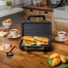 Estia Τοστιέρα King Toast 2 Θέσεων 900W Με Βαθιές Αποσπώμενες Αντικολλητικες Πλάκες