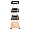 Estia Τρόλεϊ Αποθήκευσης Bamboo Essentials 4 Επιπέδων 40X30X88Cm Μαύρο