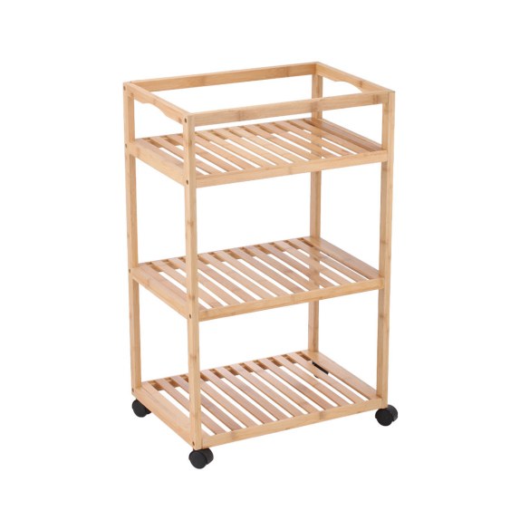 Estia Τρόλεϊ Αποθήκευσης Bamboo Essentials Με 3 Ράφια