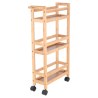 Estia Τρόλεϊ Οργάνωσης Bamboo Essentials 3 Επιπέδων 36X15X74Cm