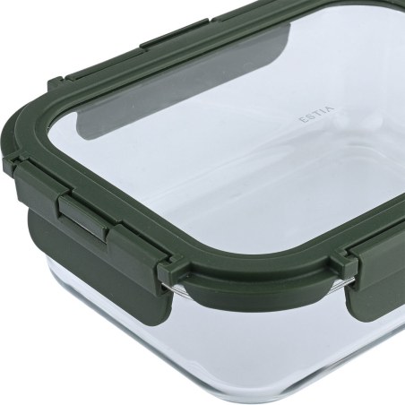 Estia Φαγητοδοχείο Click&Seal 1510Ml 22.1X16.5X6.6Cm Olive