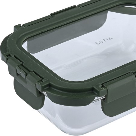 Estia Φαγητοδοχείο Click&Seal 370Ml 14.5X10.5X4.7Cm Olive
