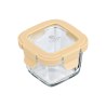 Estia Φαγητοδοχείο Click&Seal Γυάλινο 160Ml 9.2X9.2X6.3Cm Με Καπάκι Πλαστικό Ivory