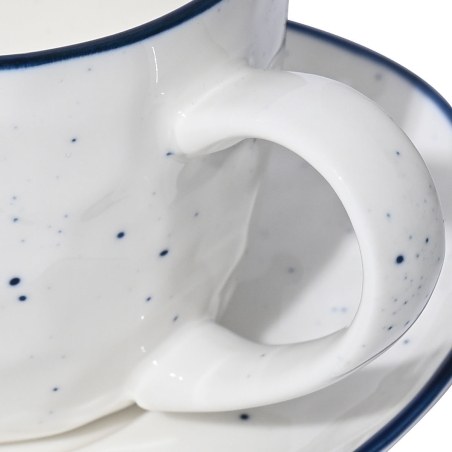 Estia Φλυτζάνι Τσαγιού Pebbles Πορσελάνη 220Ml Με Πιατακι