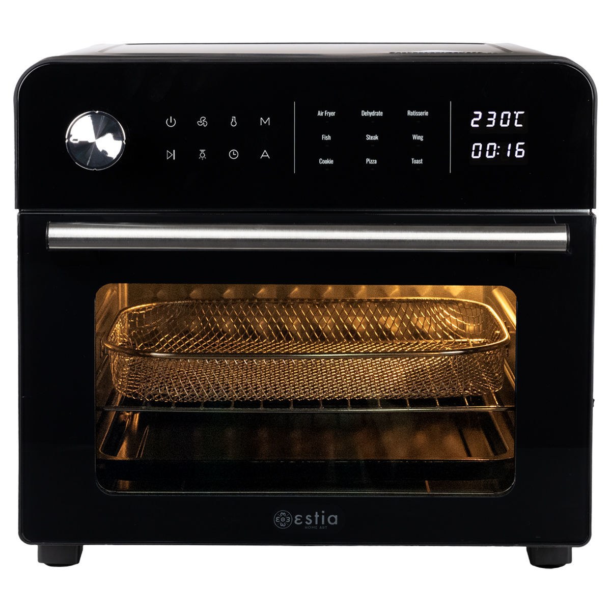 Estia Φριτέζα Αέρος - Φουρνάκι Titan Chef 1700W 23Lt Με 9 Προγράμματα Μαγειρέματος