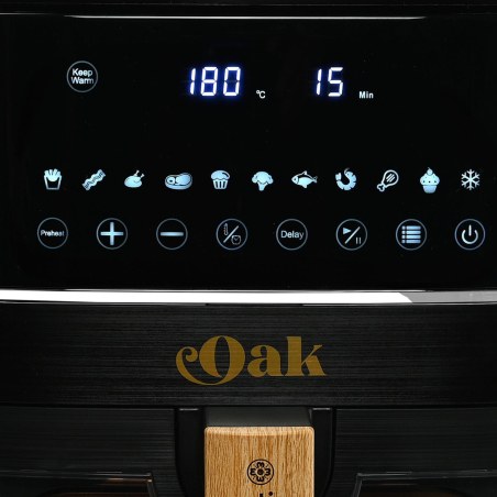 Estia Φριτέζα Αέρος Oak 1650W 7.2Lt Me Ψηφιακή Οθόνη & 11 Προγράμματα Μαγειρέματος