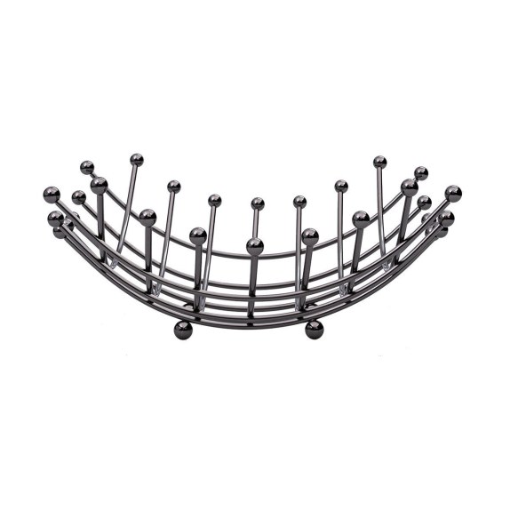 Estia Φρουτιέρα Elegant Nickel Black Από Κράμα Ψευδάργυρου
