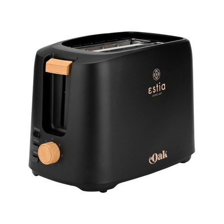 Estia Φρυγανιέρα Oak 2 Θέσεων 700W Με 7 Επίπεδα Ψησίματος Μαύρη