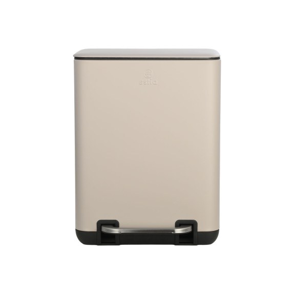 Estia Χαρτοδοχειο Μπάνιου Cubic Soft Close 6Lt Taupe