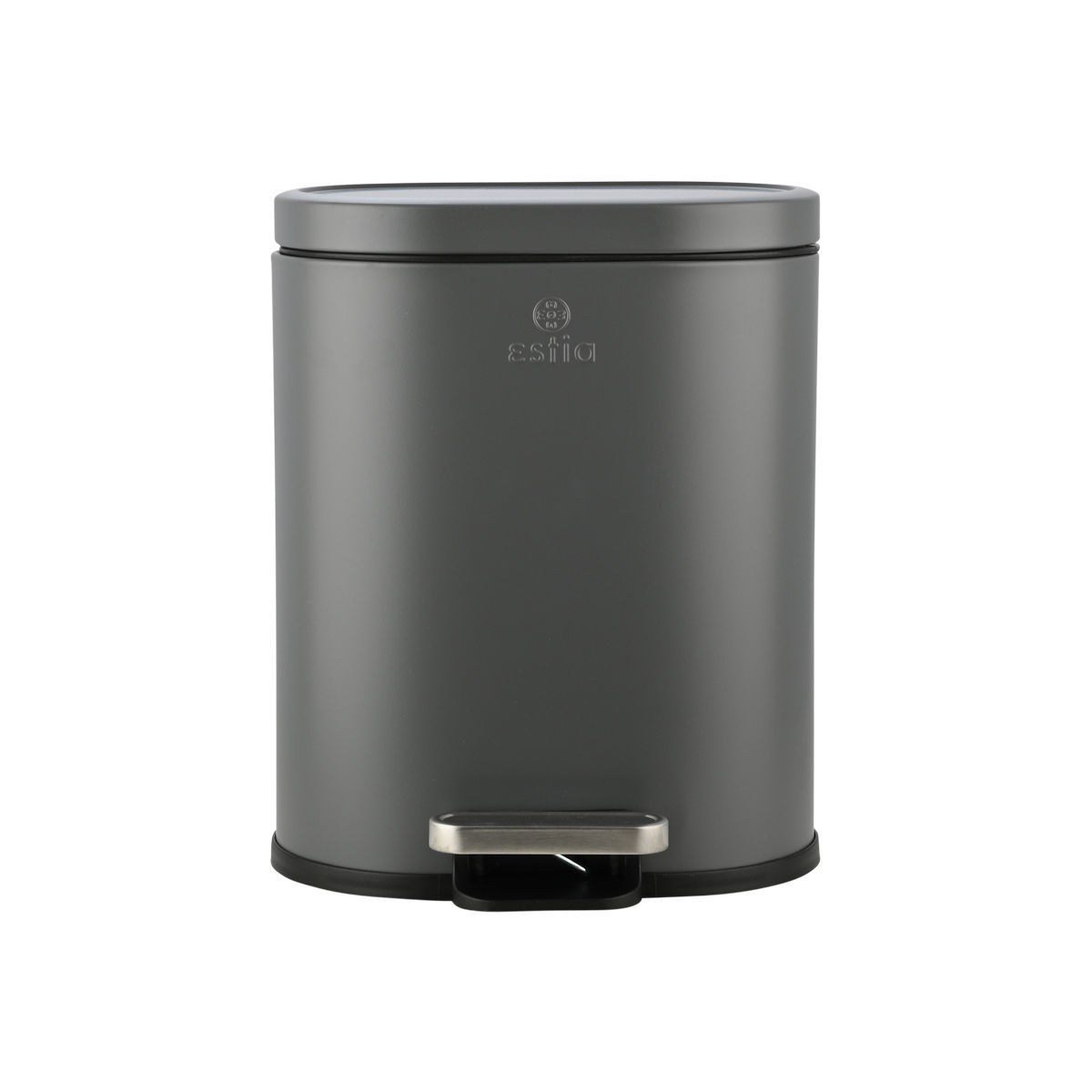 Estia Estia Χαρτοδοχειο Μπάνιου Ovoid Soft Close 6Lt Γκρι