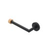 Estia Χαρτοθήκη Επιτοίχια Bamboo Essentials Μεταλλική Μαύρη