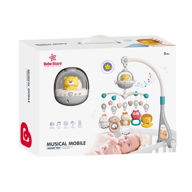 Μουσικό Κρεβατιού Bebe Stars με Φως, Bluetooth...