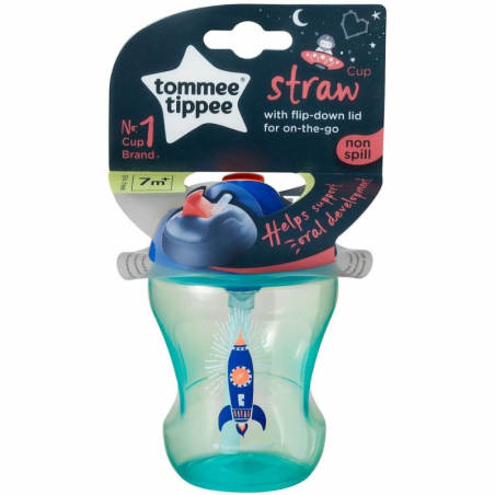Ποτήρι Με Καλαμάκι Tommee Tippee Αγόρι 7m+ 230ml