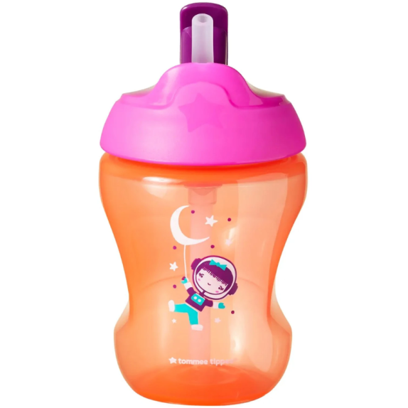 Ποτήρι Με Καλαμάκι Tommee Tippee Κορίτσι 7m+ 230ml