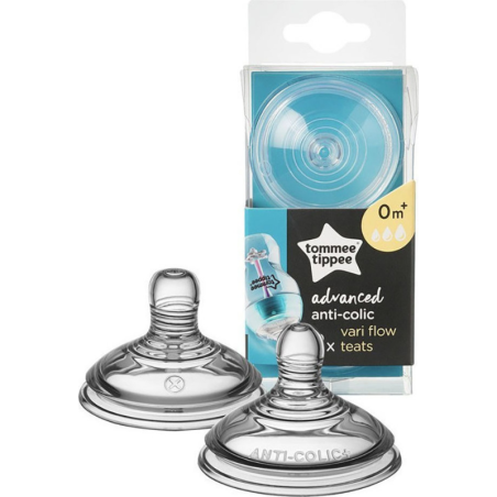 Θηλές Σιλικόνης Anti-Colic Tommee Tippee Μεταβλητή Ροή 2τμχ