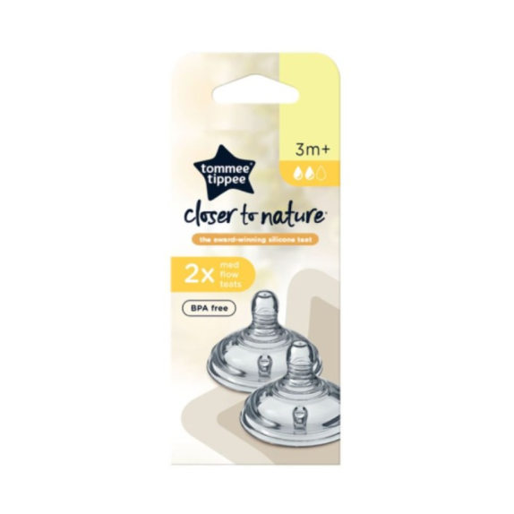 Θηλές Σιλικόνης CTN Tommee Tippee Μέτρια Ροή 2τμχ
