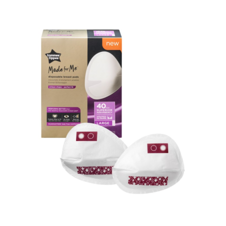 Επιθέματα Στήθους Μίας Χρήσεως Tommee Tippee Large (40τμχ)