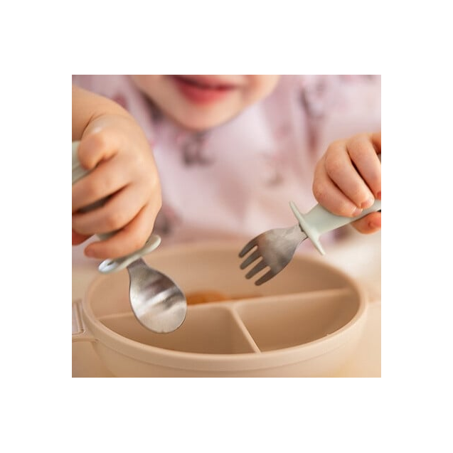 Σετ Κουτάλι Και Πιρούνι BabyOno Από Ανοξείδωτο...