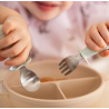 Σετ Κουτάλι Και Πιρούνι BabyOno Από Ανοξείδωτο Ατσάλι Μπλε BN1665/01