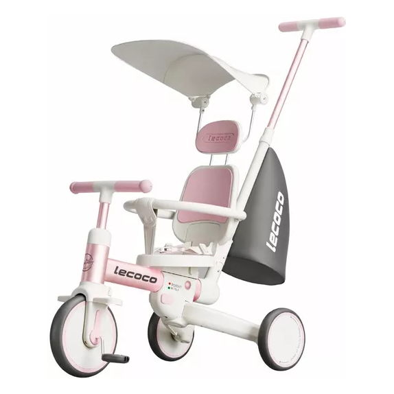 Τρίκυκλο Πολυλειτουργικό Lecoco C-walker S3 max-P Ροζ...