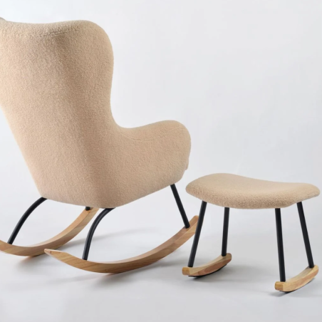 Κουνιστή Πολυθρόνα Θηλασμού Baby Adventure Teddy Beige Μεταλ/Ξυλίνα Πόδια BR78615