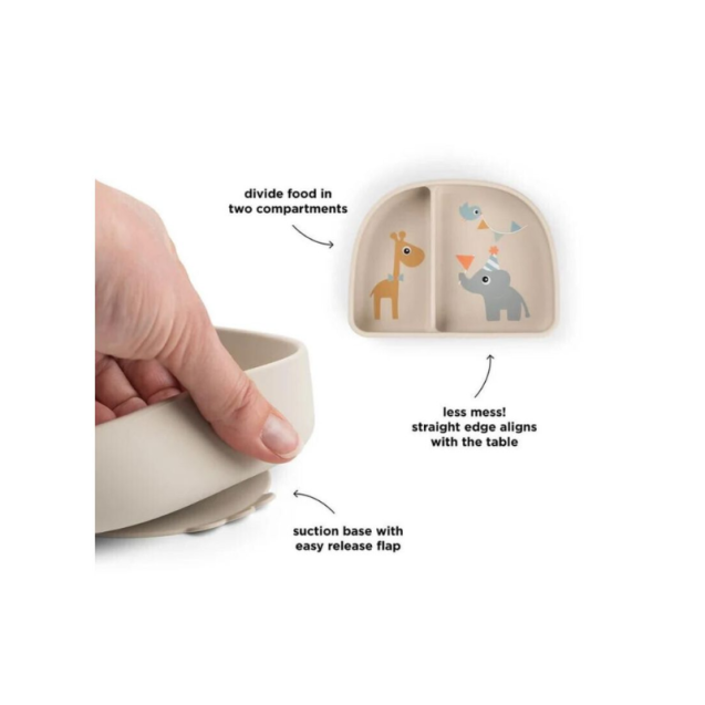 Πιάτο Done By Deer Από Πλαστικό Με Χώρισμα...