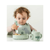 Πιάτο Done By Deer Από Πλαστικό Με Χώρισμα Playground Green BR90015