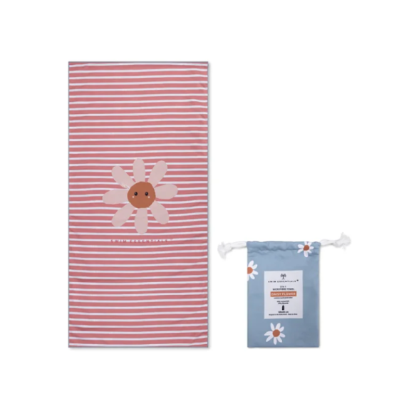 Πετσέτα Swim Essentials Daisy Flowers 135x65 Μικροϊνών