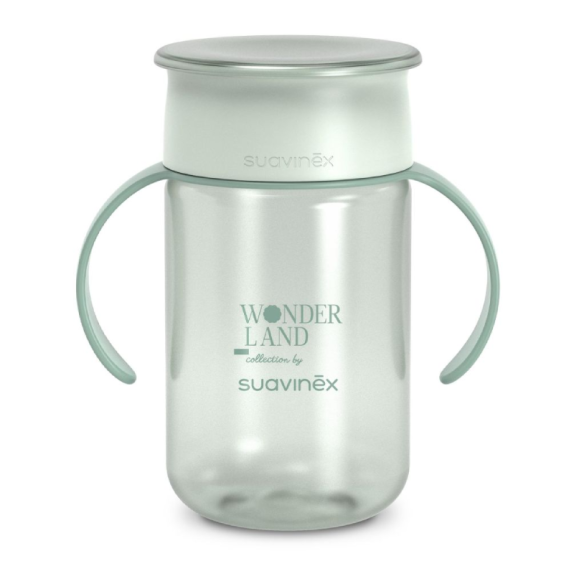 Ποτήρι Εκπαιδευτικό Suavinex 360 με λαβές 340ml +12μ...