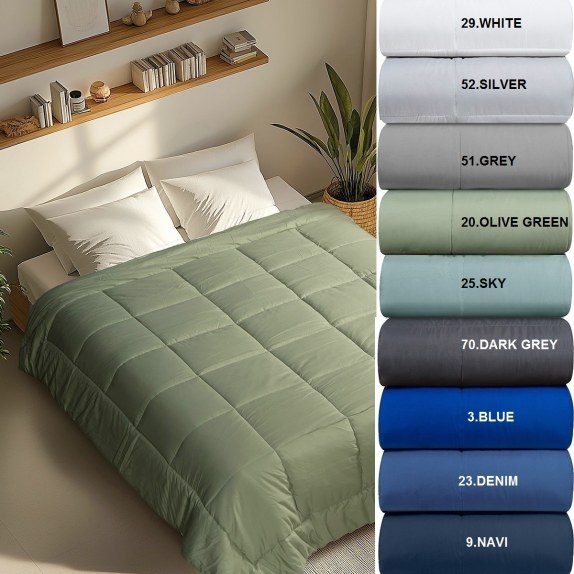 Παπλωμα Υπερδιπλο 220Χ240 Adam Home Astra - 70 Dark Grey