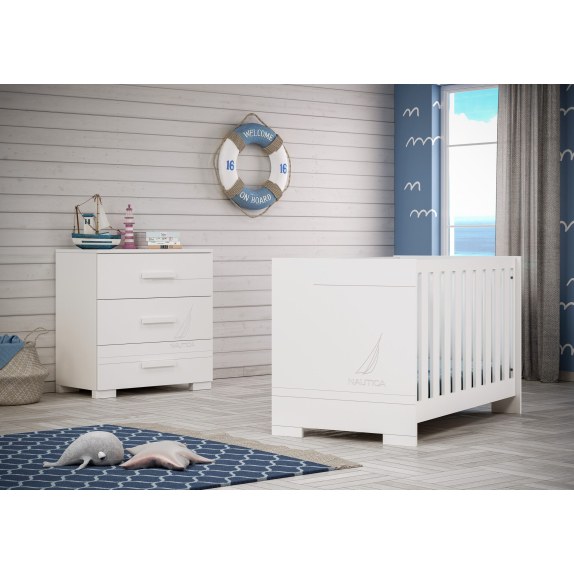 Βρεφικό Κρεβάτι Coastal Λευκό – Design 10