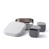Φαγητοδοχείο Inox Γκρι 15x15cm Miniware