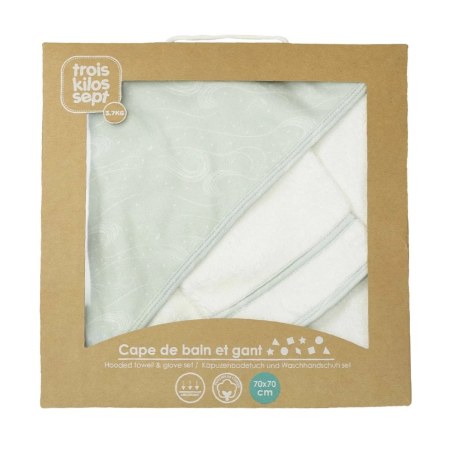 Μπουρνούζι 75x75cm & Γάντι Nova Trois Kilos Sept
