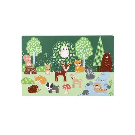 Μαγνητικός Πίνακας με Ζωάκια Woodland Orange Tree Toys...