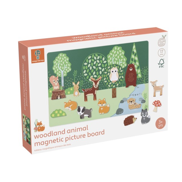 Μαγνητικός Πίνακας με Ζωάκια Woodland Orange...