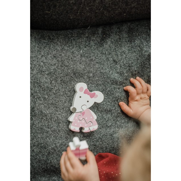 Μικρό Παζλ Ποντικάκι Animal Orange Tree Toys...