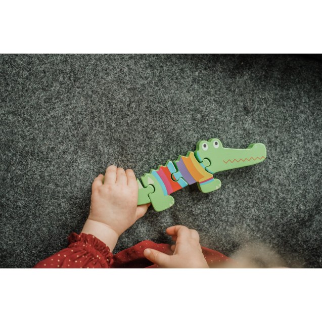 Μικρό Παζλ Κροκόδειλος Animals Orange Tree Toys...