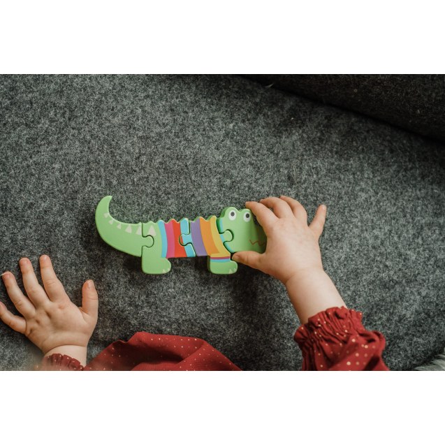Μικρό Παζλ Κροκόδειλος Animals Orange Tree Toys...